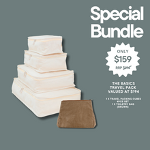 Load image into Gallery viewer, The Basics Travel Bundle (Natural / Brown)