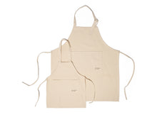 Load image into Gallery viewer, Organic Cotton Canvas Apron Matching Adult and Child Set | SECONDS AND SAMPLE SALE