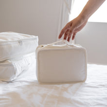 Load image into Gallery viewer, Organic Cotton Travel Packing Cubes 4 Pce Set - Off White | SECONDS AND SAMPLE SALE