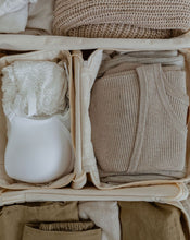 Load image into Gallery viewer, Organic Cotton Travel Packing Cubes 4 Pce Set - Natural