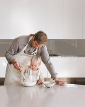 Load image into Gallery viewer, Organic Cotton Canvas Apron Matching Adult and Child Set | SECONDS AND SAMPLE SALE