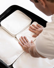 Load image into Gallery viewer, Organic Cotton Travel Packing Cubes 4 Pce Set - Off White | SECONDS AND SAMPLE SALE