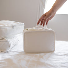 Load image into Gallery viewer, Organic Cotton Travel Packing Cubes 4 Pce Set - Off White
