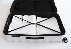 Organic Cotton Travel Packing Cubes 4 Pce Set - Off White
